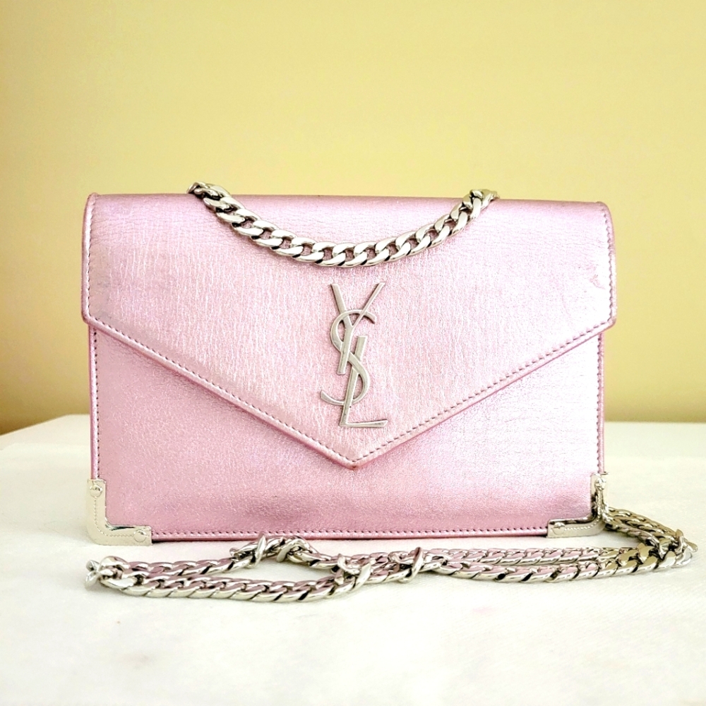 Yves Saint Laurent Pink Chain Shoulder Bag